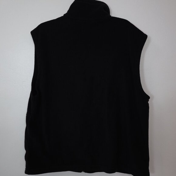 Columbia Cathedral Peak Vest Mens‎ XL Black Fleece Sleeveless Mock Neck Full Zip - Picture 2 of 8